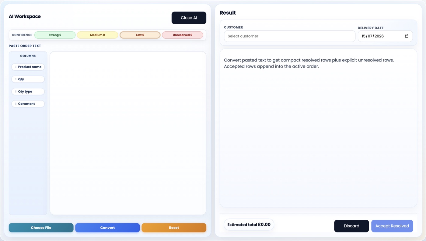 AAM Solutions ERP screen