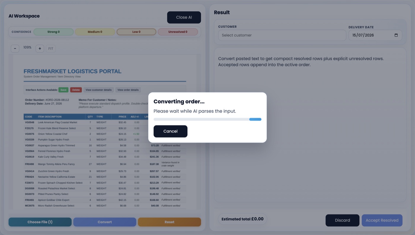 AAM Solutions ERP screen