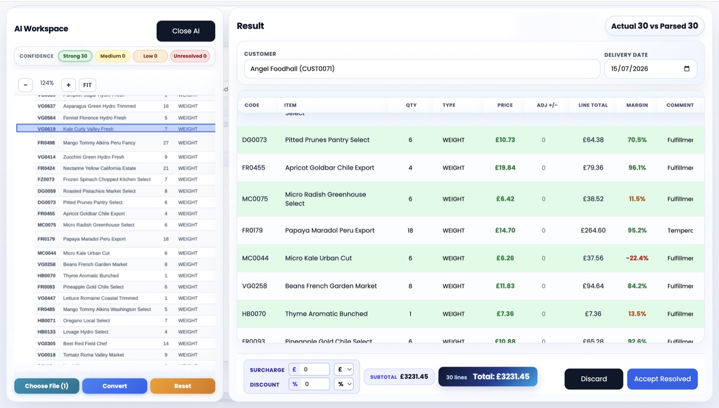AAM Solutions ERP screen